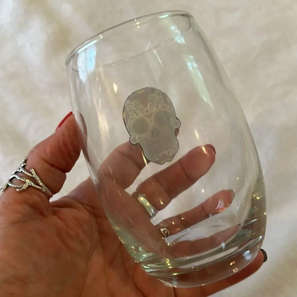 Sugar Skull Drinkware Bundle Shot Glasses Water Goblets Mason Jar Skull